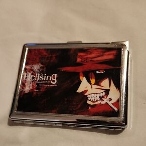 Themed Cigarette Case - Red and Silver